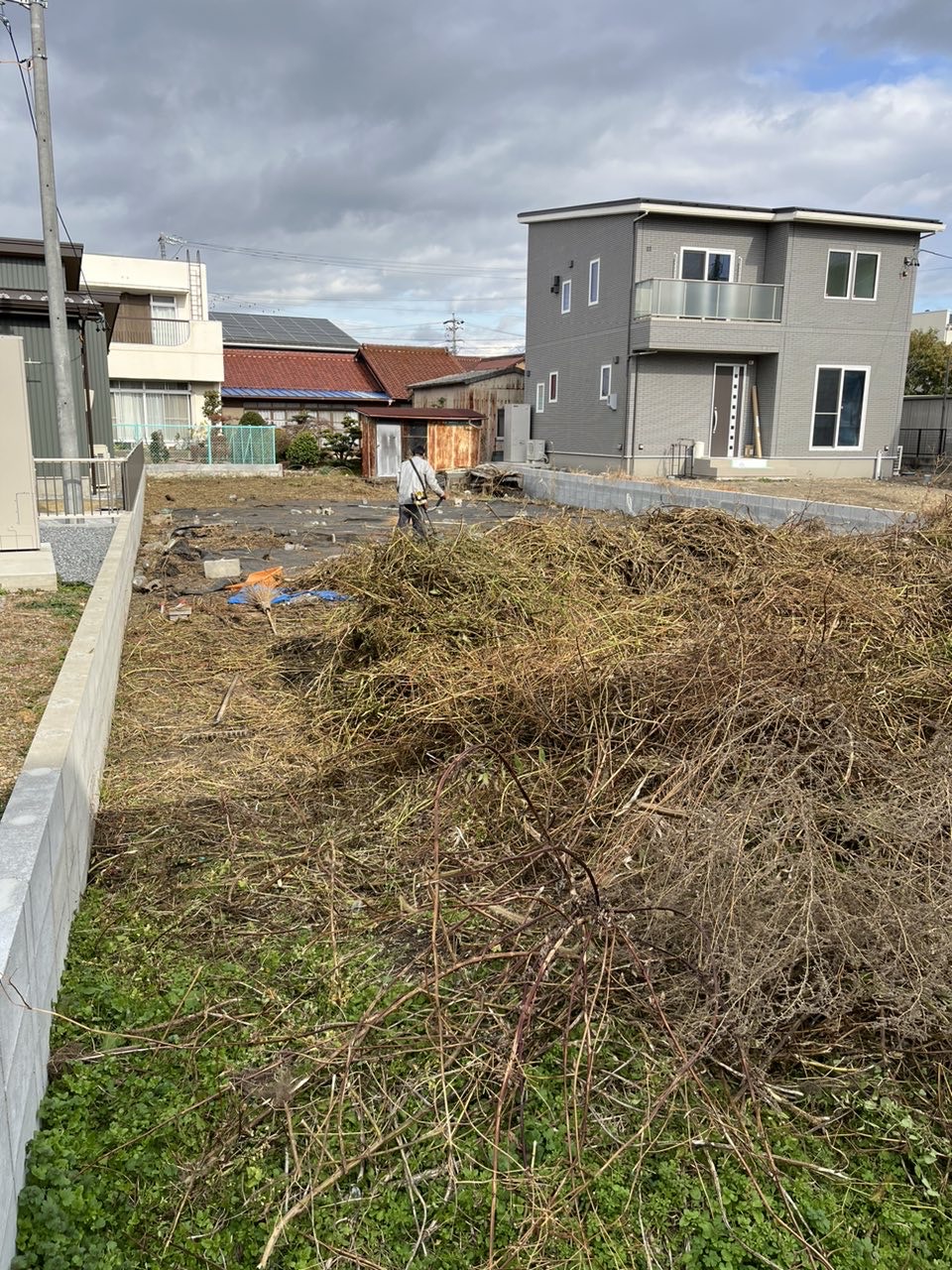 草刈り作業