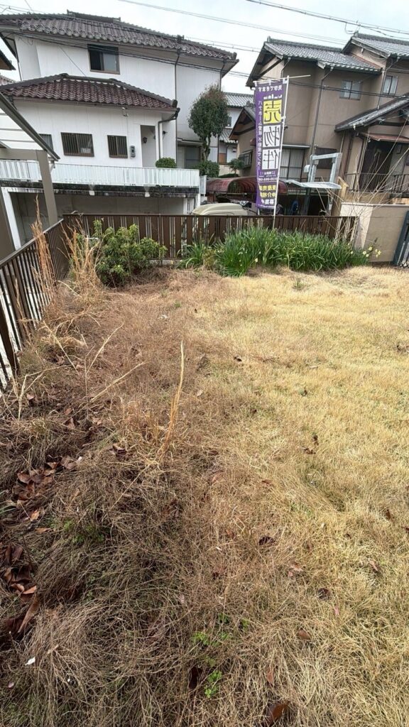 可児市 草刈り 作業前