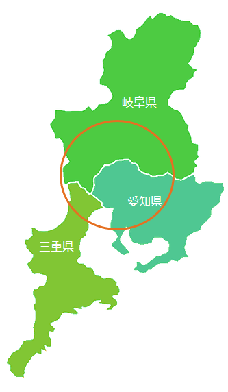 一宮市・岐阜市周辺のゴミ屋敷片付け対応エリア