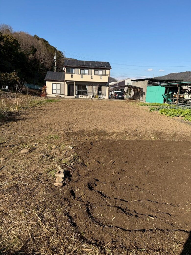 岐阜県岐阜市 畑 草刈り作業後