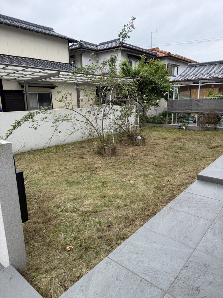 愛知県一宮市 庭の草刈り 作業後